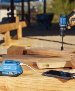 Promo 🥰 HERCULES 20V Lithium-Ion USB Power Source Battery Adapter – Tool Only ⭐ -Outlet The Power Tool Hub Store 56222 W9