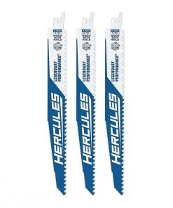 Best Sale 🔥 HERCULES 9 in. 5 TPI Demo Duty Bi-Metal Reciprocating Saw Blades, 3 Pk. 🧨