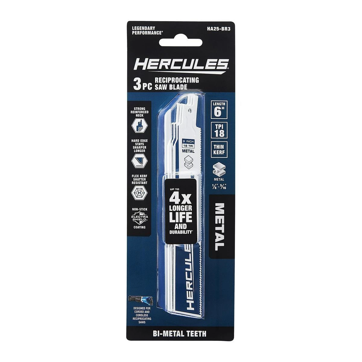 Wholesale ๐คฉ HERCULES 6 in. 18 TPI Bi-Metal Reciprocating Saw Blades, 3 Pk. โ๏ธ 6 Wholesale ๐คฉ HERCULES 6 in. 18 TPI Bi-Metal Reciprocating Saw Blades, 3 Pk. โ๏ธ - Image 4