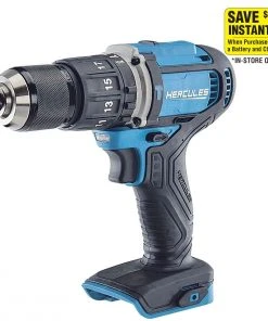 Best deal 🎁 HERCULES 20V Cordless 1/2 in. Compact Variable Speed ✔️ Hammer Drill/Driver - Tool Only ❤️
