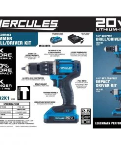 Best deal ๐ HERCULES 20V Cordless 1/2 in. Compact Variable Speed โ๏ธ Hammer Drill/Driver - Tool Only โค๏ธ 24 Best deal ๐ HERCULES 20V Cordless 1/2 in. Compact Variable Speed โ๏ธ Hammer Drill/Driver - Tool Only โค๏ธ -Outlet The Power Tool Hub Store 56533 W9 1
