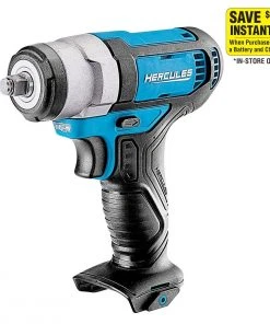 Best deal ⌛ HERCULES 12V Cordless 3/8 in. Compact Impact 😉 Wrench, Blue - Tool Only ✨