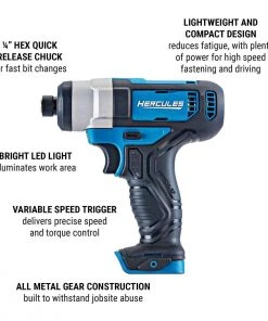 Best reviews of ๐ฅฐ HERCULES 12V Cordless 1/4 in. Hex Compact Impact Driver - Tool Only ๐ 17 Best reviews of ๐ฅฐ HERCULES 12V Cordless 1/4 in. Hex Compact Impact Driver - Tool Only ๐ -Outlet The Power Tool Hub Store 56567 W2