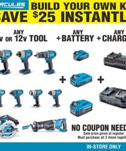 Best reviews of 🌟 HERCULES 20v Lithium-Ion Cordless Compact Heat Gun - Tool Only ❤️ -Outlet The Power Tool Hub Store 56815 W2KIT