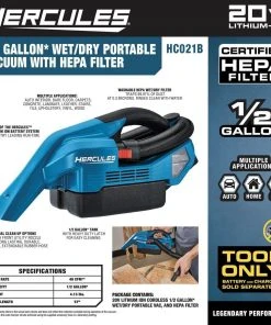 Cheap 🛒 HERCULES 20V Cordless 1/2 Gallon Wet Dry Portable Vacuum - Tool Only 🎁 20 Cheap 🛒 HERCULES 20V Cordless 1/2 Gallon Wet Dry Portable Vacuum - Tool Only 🎁 -Outlet The Power Tool Hub Store 56828 W2SS