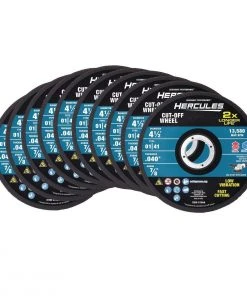 Best reviews of 🛒 HERCULES 4-1/2 in. x .040 in. x 7/8 in. Type 01/41 Metal Cut-off Wheel 10 Pk. 🛒
