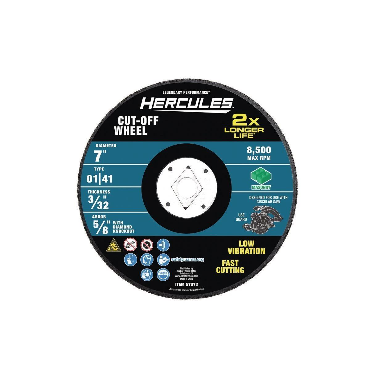 Cheap βοΈ HERCULES 7 in. x 3/32 in. x 5/8 in. Type 01/41 Masonry Cut-off Wheel π 3 Cheap βοΈ HERCULES 7 in. x 3/32 in. x 5/8 in. Type 01/41 Masonry Cut-off Wheel π