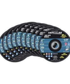 Outlet ✔️ HERCULES 4 in. x .040 in. x 5/8 in. Type 01/41 Metal Cut-off Wheel 10 Pk. ⭐ 5 Outlet ✔️ HERCULES 4 in. x .040 in. x 5/8 in. Type 01/41 Metal Cut-off Wheel 10 Pk. ⭐ -Outlet The Power Tool Hub Store 57075 W3