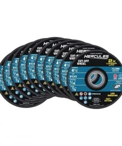 Best reviews of 😉 HERCULES 4-1/2 in. x 1/16 in. x 7/8 in. Type 01/41 Metal Cut-off Wheel 10 Pk. ⭐