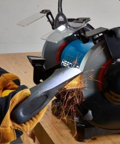 Best Pirce 🥰 HERCULES 8 in. Variable Speed Bench Grinder with LED Worklight 😉 -Outlet The Power Tool Hub Store 57285 W11