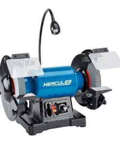 Best Pirce 🥰 HERCULES 8 in. Variable Speed Bench Grinder with LED Worklight 😉 -Outlet The Power Tool Hub Store 57285 W4