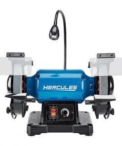 Best Pirce 🥰 HERCULES 8 in. Variable Speed Bench Grinder with LED Worklight 😉 -Outlet The Power Tool Hub Store 57285 W9