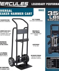 Promo ✨ HERCULES 350 lb. Capacity Universal Breaker 🔔 Hammer Cart ❤️ -Outlet The Power Tool Hub Store 57677 W2SS