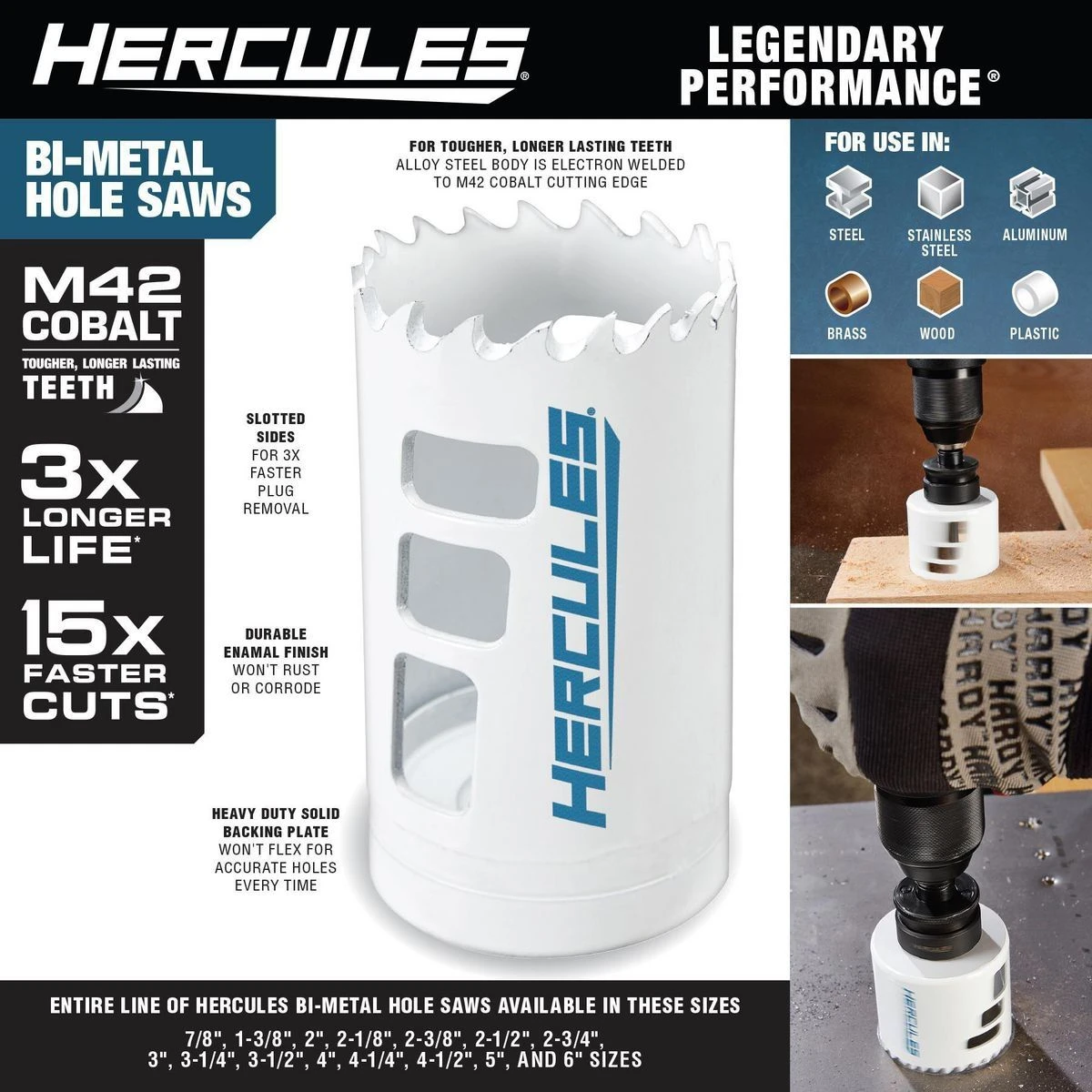 Outlet ❤️ HERCULES 5 in. Bi-Metal Hole Saw 👍 5 Outlet ❤️ HERCULES 5 in. Bi-Metal Hole Saw 👍 - Image 3