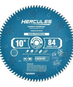 New 🎁 HERCULES 10 in., 84T Laminate/Plastics/Non-Ferrous Metal Cutting Miter And Table Saw Blade ⌛