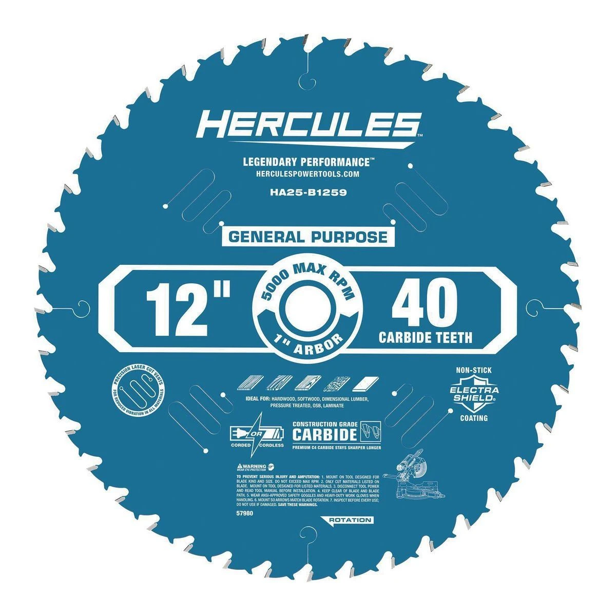 Coupon 🔔 HERCULES 12 in. , 40T General Purpose Miter Saw Blade 🥰 3 Coupon 🔔 HERCULES 12 in. , 40T General Purpose Miter Saw Blade 🥰