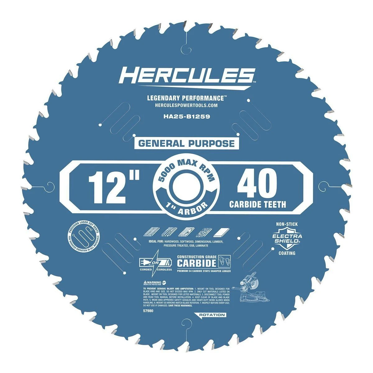 Coupon 🔔 HERCULES 12 in. , 40T General Purpose Miter Saw Blade 🥰 4 Coupon 🔔 HERCULES 12 in. , 40T General Purpose Miter Saw Blade 🥰 - Image 2