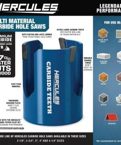 Top 10 🧨 HERCULES 4-1/4 in. Multi-Material Carbide Hole Saw 🤩 9 Top 10 🧨 HERCULES 4-1/4 in. Multi-Material Carbide Hole Saw 🤩 -Outlet The Power Tool Hub Store 58108 W2SS