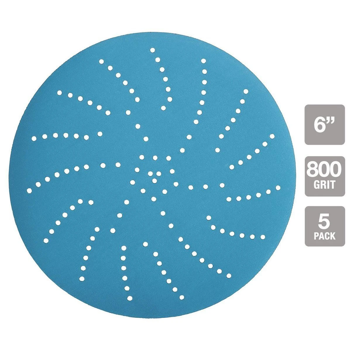 Discount ๐ HERCULES 6 in. 800 Grit Hook and Loop Multi-Hole Pattern Sanding Disc with Ceramic Alumina Grain, 5 Pk. ๐ 5 Discount ๐ HERCULES 6 in. 800 Grit Hook and Loop Multi-Hole Pattern Sanding Disc with Ceramic Alumina Grain, 5 Pk. ๐ - Image 3