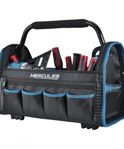 Hot Sale ✔️ HERCULES 20 in. Tool Tote with 21 Pockets 👏 -Outlet The Power Tool Hub Store 58502 W4