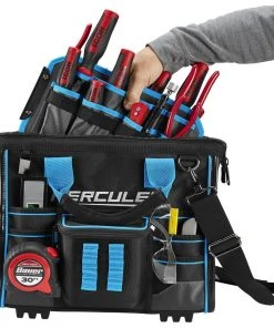New ✨ HERCULES 16 in. Large Mouth Tool Bag 💯 -Outlet The Power Tool Hub Store 58572 W13