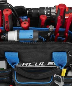 New ✨ HERCULES 16 in. Large Mouth Tool Bag 💯 -Outlet The Power Tool Hub Store 58572 W16