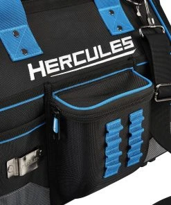 New ✨ HERCULES 16 in. Large Mouth Tool Bag 💯 -Outlet The Power Tool Hub Store 58572 W7