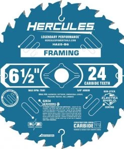 Budget 🔔 HERCULES 6-1/2 in., 24T Framing Circular Saw Blade 🧨