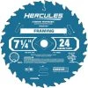 Cheapest ⭐ HERCULES 7-1/4 in., 24T Framing Circular Saw Blade 😍 -Outlet The Power Tool Hub Store 62836 I