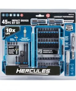 Best reviews of 😍 HERCULES Hercules Impact Driver Bit Set, 45 Piece 🥰 -Outlet The Power Tool Hub Store 63383 zzz alt2 500