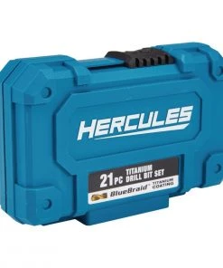 Flash Sale 🧨 HERCULES Hercules Titanium Drill Bit Set, 21 Piece ⌛ -Outlet The Power Tool Hub Store 63384 W4