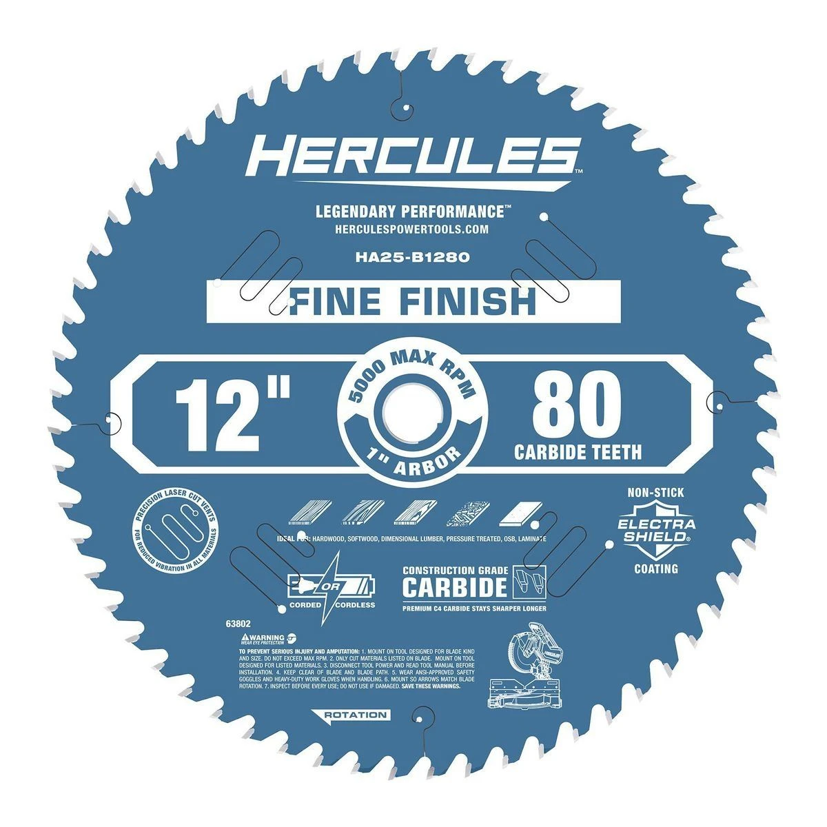 Coupon π HERCULES 12 in., 80T Fine Finish Miter Saw Blade π 4 Coupon π HERCULES 12 in., 80T Fine Finish Miter Saw Blade π - Image 2