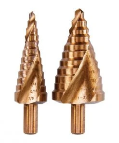 Flash Sale 👏 HERCULES Cobalt Steel Step Drill Bit Set, 2 Pc. 😉