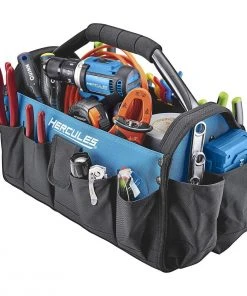 Discount ❤️ HERCULES 17 in. Tool Tote with 19 Pockets 🔔 21 Discount ❤️ HERCULES 17 in. Tool Tote with 19 Pockets 🔔 -Outlet The Power Tool Hub Store 64659 W10