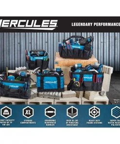 Budget ⭐ HERCULES 18 in. Tool Bag with 28 Pockets ❤️ 13 Budget ⭐ HERCULES 18 in. Tool Bag with 28 Pockets ❤️ -Outlet The Power Tool Hub Store 64661 W2