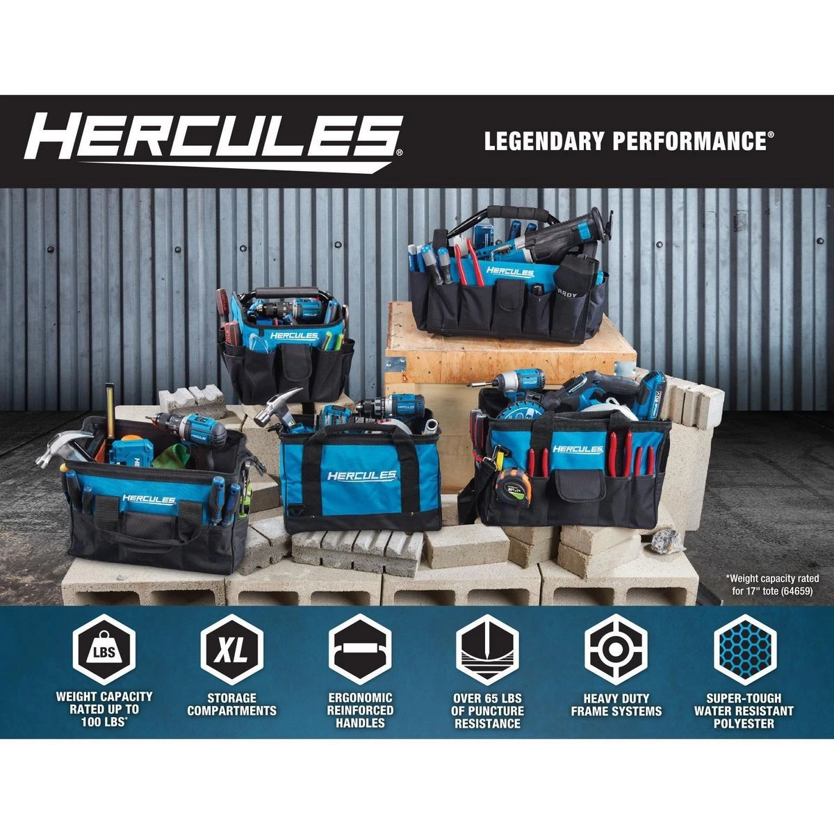 Budget ⭐ HERCULES 18 in. Tool Bag with 28 Pockets ❤️ 5 Budget ⭐ HERCULES 18 in. Tool Bag with 28 Pockets ❤️ - Image 3