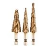 Buy ⭐ HERCULES Cobalt Steel Step Drill Bit Set, 3 Pc. 💯