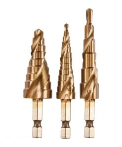 Buy ⭐ HERCULES Cobalt Steel Step Drill Bit Set, 3 Pc. 💯