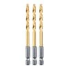 Buy 🎁 HERCULES 3/16 in. Impact Rated Hex Shank Titanium Drill Bit Set, 3 Piece 🧨 -Outlet The Power Tool Hub Store 64888 I