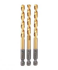 Best deal 🎁 HERCULES 1/4 in. Impact Rated Hex Shank Titanium Drill Bit Set, 3 Piece 👏