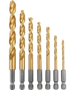 Deals 👍 HERCULES Impact Rated Hex Shank Titanium Drill Bit Set, 7 Piece 🎁
