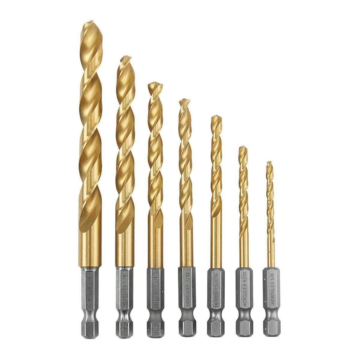 Deals ๐ HERCULES Impact Rated Hex Shank Titanium Drill Bit Set, 7 Piece ๐ 4 Deals ๐ HERCULES Impact Rated Hex Shank Titanium Drill Bit Set, 7 Piece ๐ - Image 2